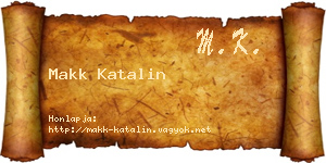Makk Katalin névjegykártya